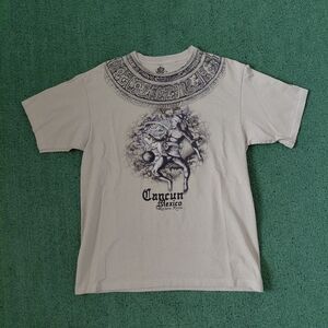 VINTAGE Y2K Cancun Mexico Riviera Maya T Shirt Size Large